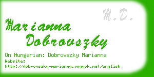 marianna dobrovszky business card